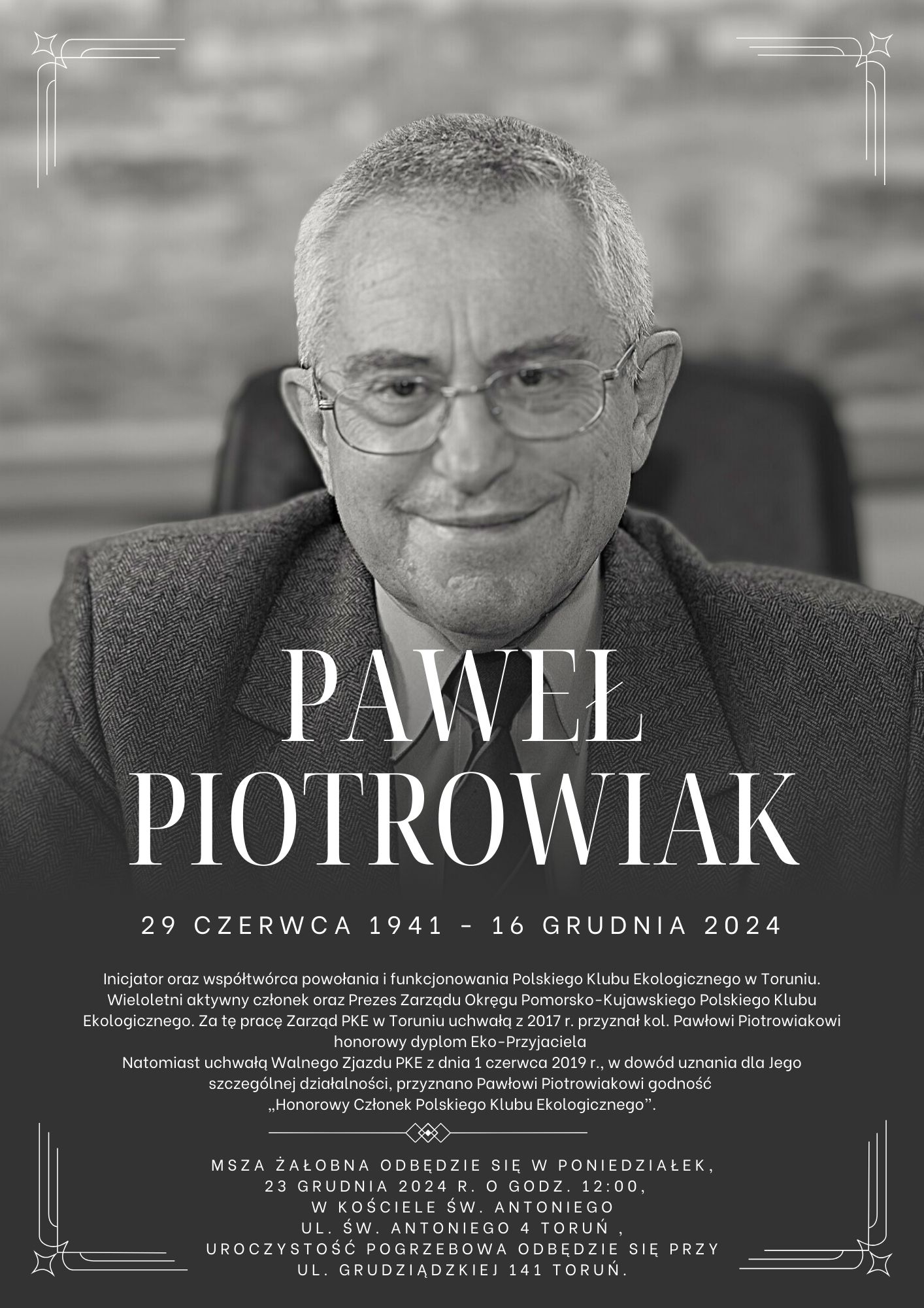 Odszedł Paweł Piotrowiak